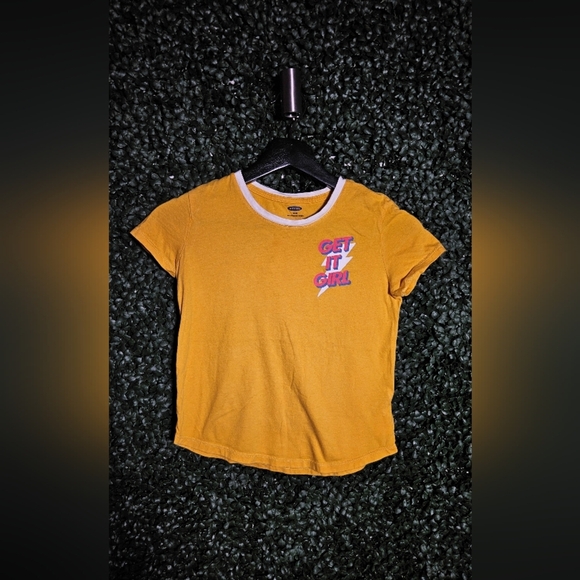 Old Navy Yellow Short Sleeve Tee - Picture 1 of 4